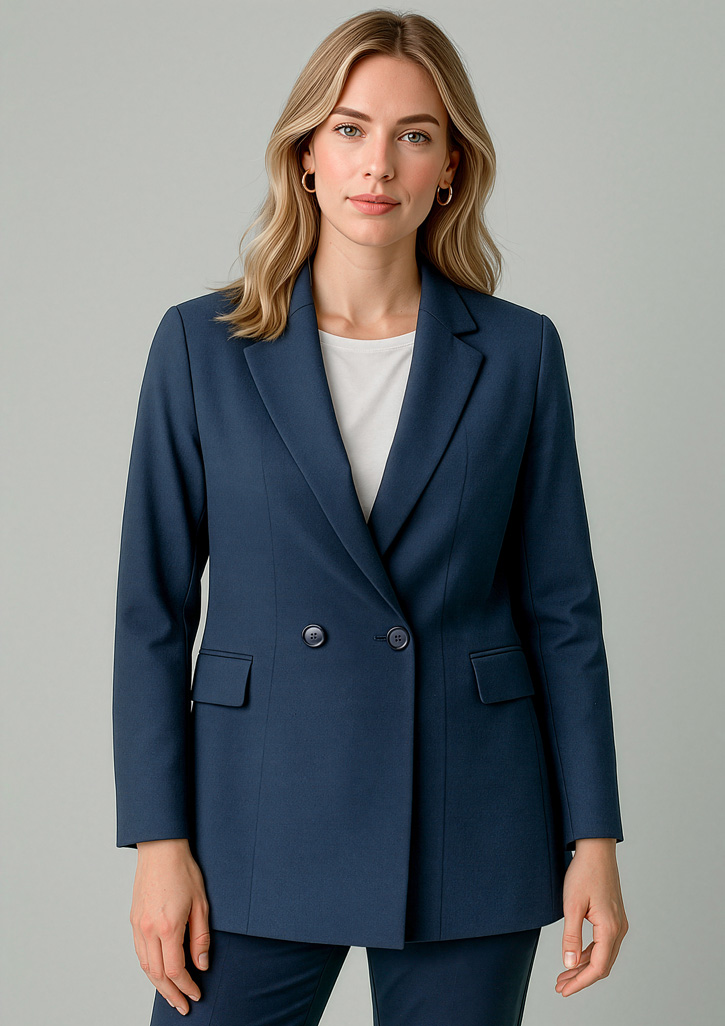 Womens Renew Double Breasted Longline Jacket