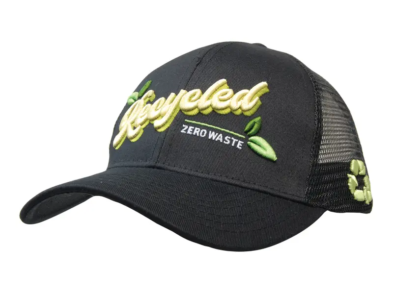 Recycled Breathable Poly Twill with Mesh Back Cap – Baseball Caps – available in multi colour