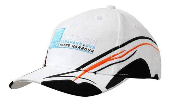 Brushed Heavy Cotton with Fabric Inserts/Embroidery on Crown & Peak