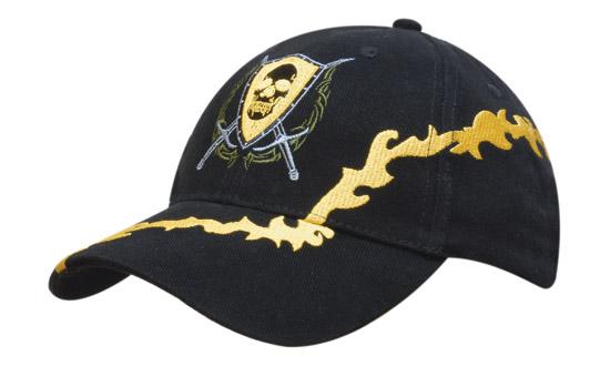 Brushed Heavy Cotton with Lightning Bolt Embroidery