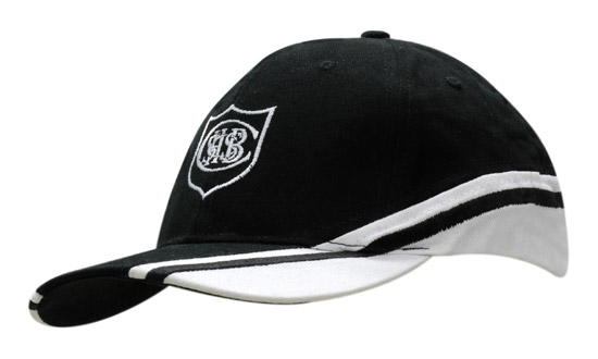 Brushed Heavy Cotton with Crown & Peak Inserts/Embroidery