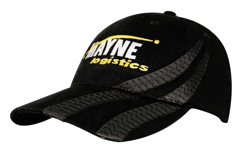 Brushed Heavy Cotton with Tyre Tracks – Baseball Caps – available in multi colour