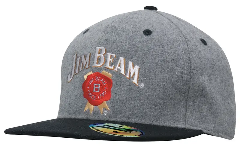 Grey Marle Flannel with Snap Back Pro Styling – Baseball Caps – available in grey colour