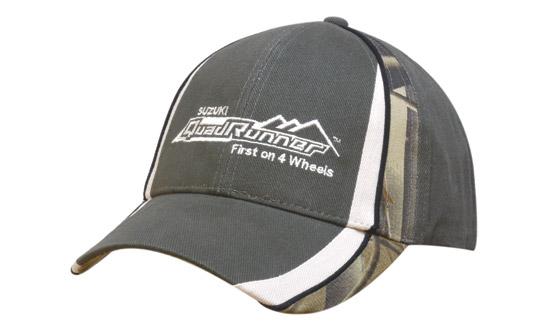 Brushed Heavy Cotton with Camouflage Peak and Crown Inserts