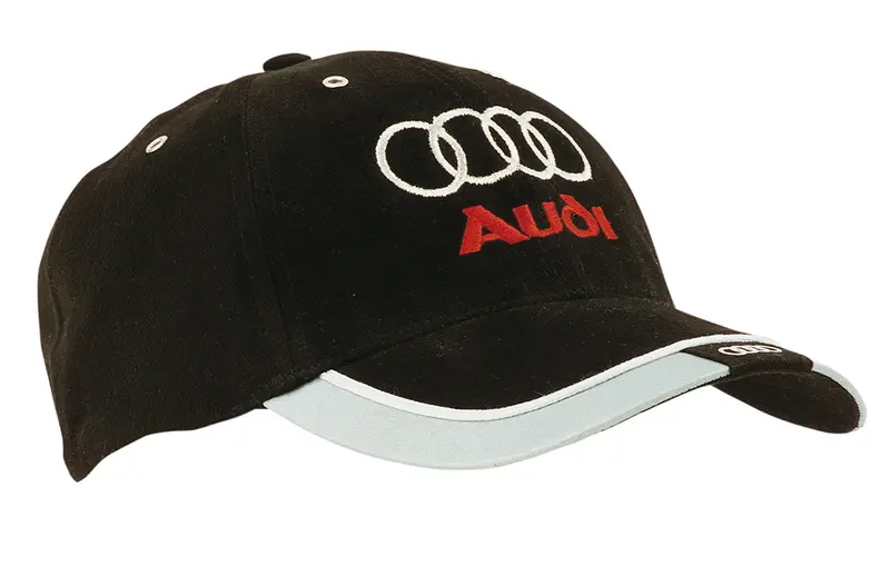 Brushed Heavy Cotton with Reflective Trim & Tab on Peak – Baseball Caps – available in black, blue colours