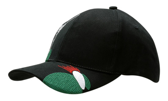 Brushed Heavy Cotton with Golf Design on Crown & Peak