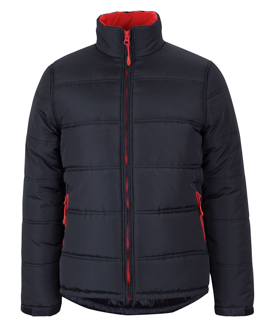 JB's PUFFER CONTRAST JACKET BLACK/RED-S