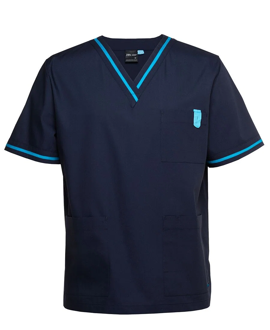 JB's Contrast Scrubs Top
