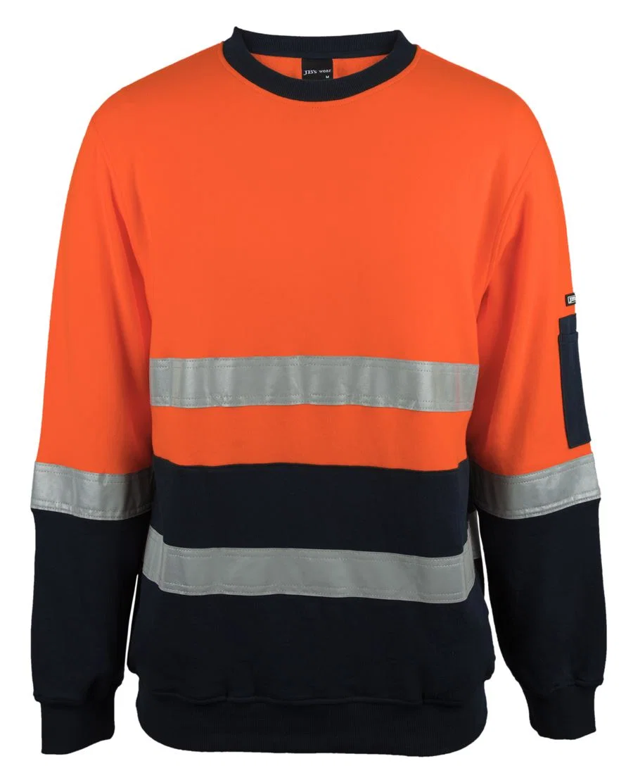JB's Hi Vis (D+N) 310 Cotton Crew Neck Sweater
