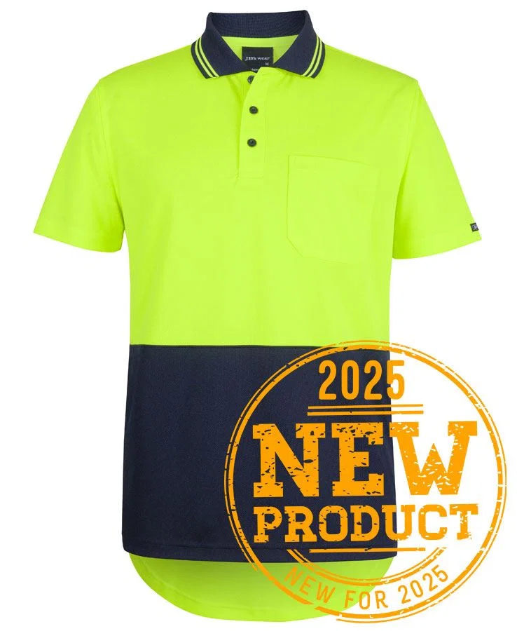 JB's Hi Vis S/S Drop Tail Polo