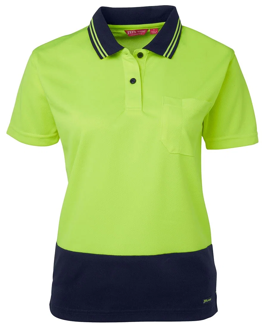 JB's Ladies Hi Vis S/S Comfort Polo