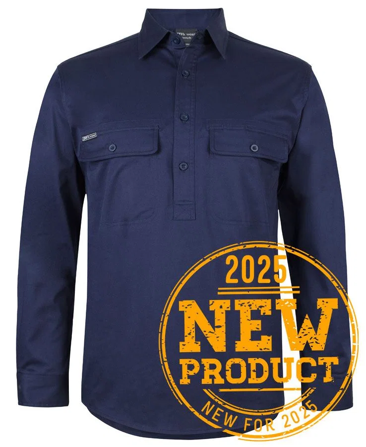 JB's L/S Stretch Close Front Work Shirt