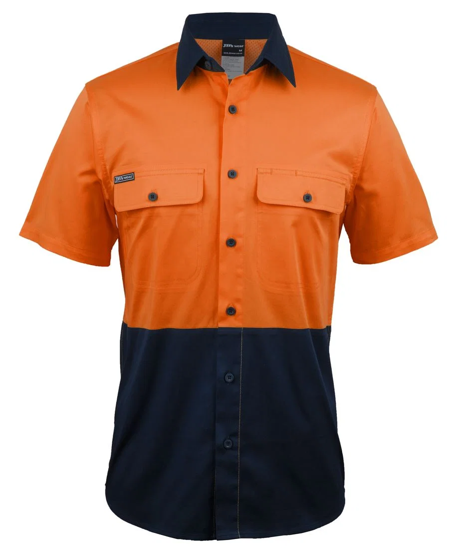 JB's Hi Vis S/S Stretch Work Shirt
