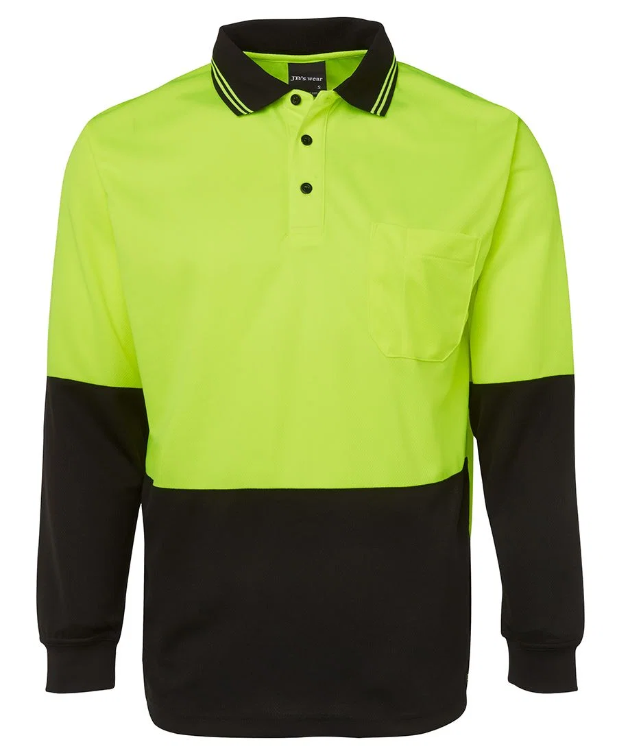 JB's Hi Vis L/S Traditional Polo