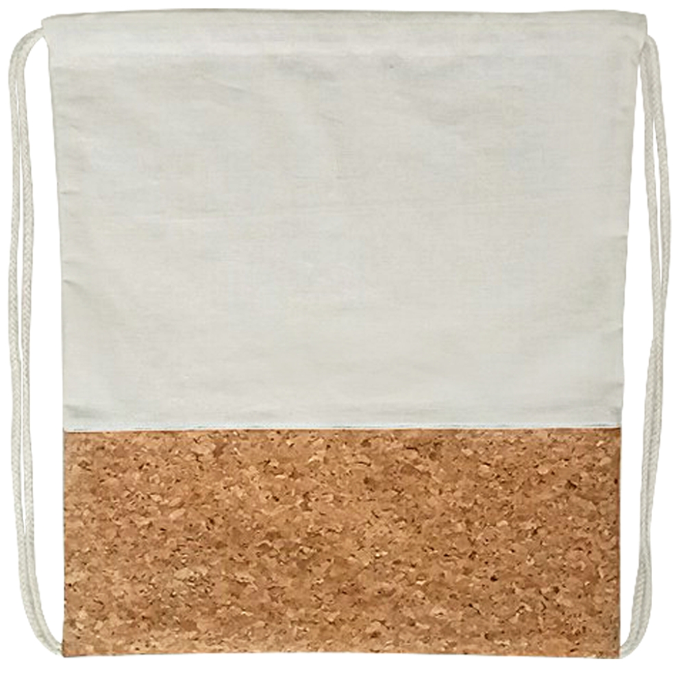 Denver Cotton Calico Bag With Cork