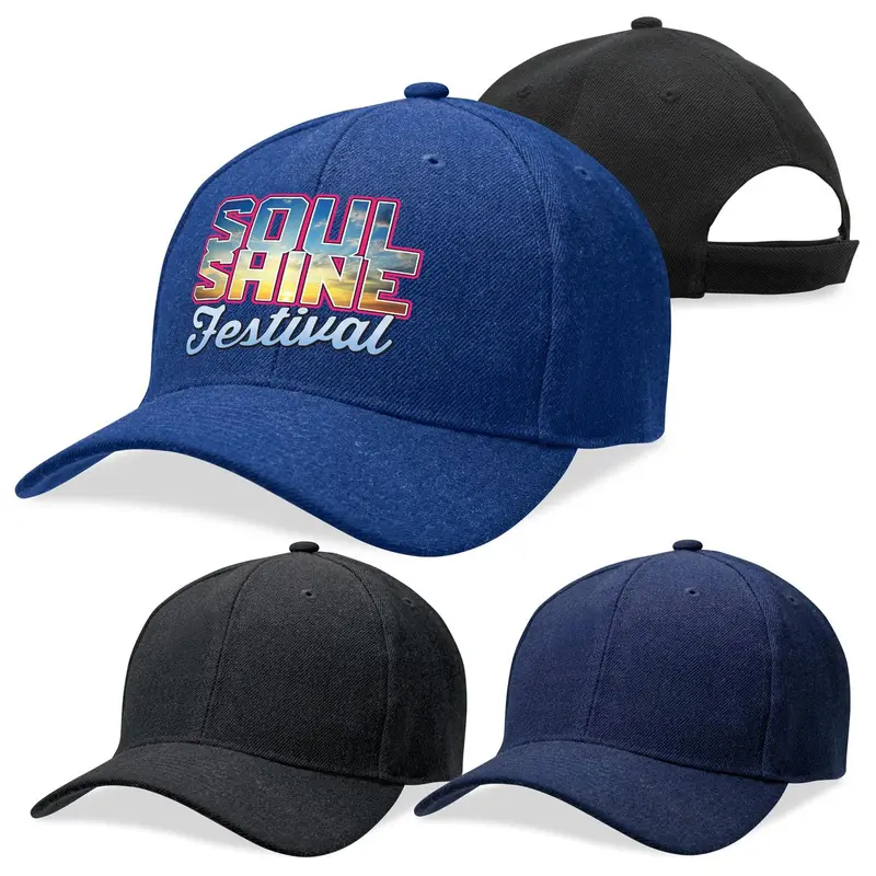 Acrylic Cap – Baseball Caps – available in black, blue colours