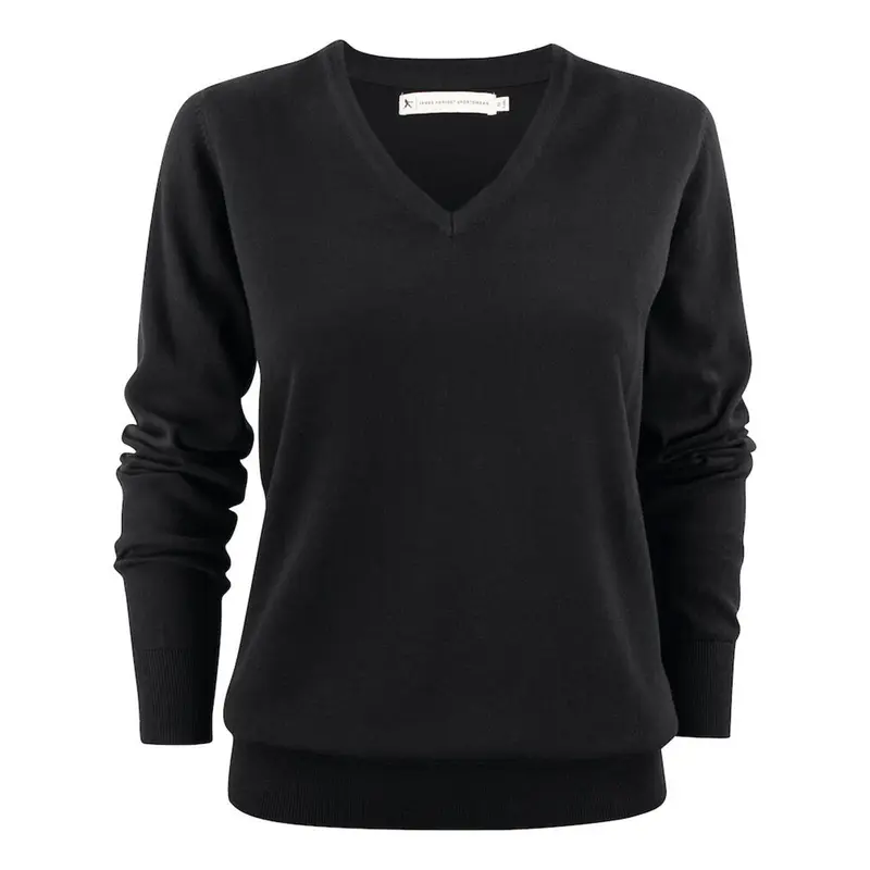 Ashland Women's V-Neck Sweater – Pullovers – available in black colour