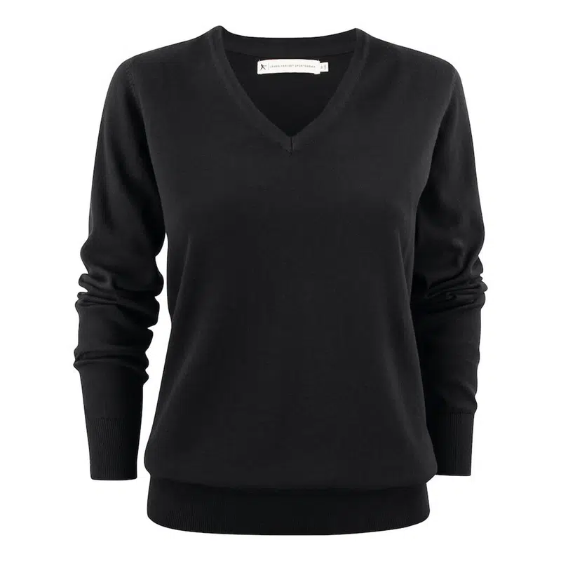 Ashland Women's V-Neck Sweater – Pullovers – available in black colour