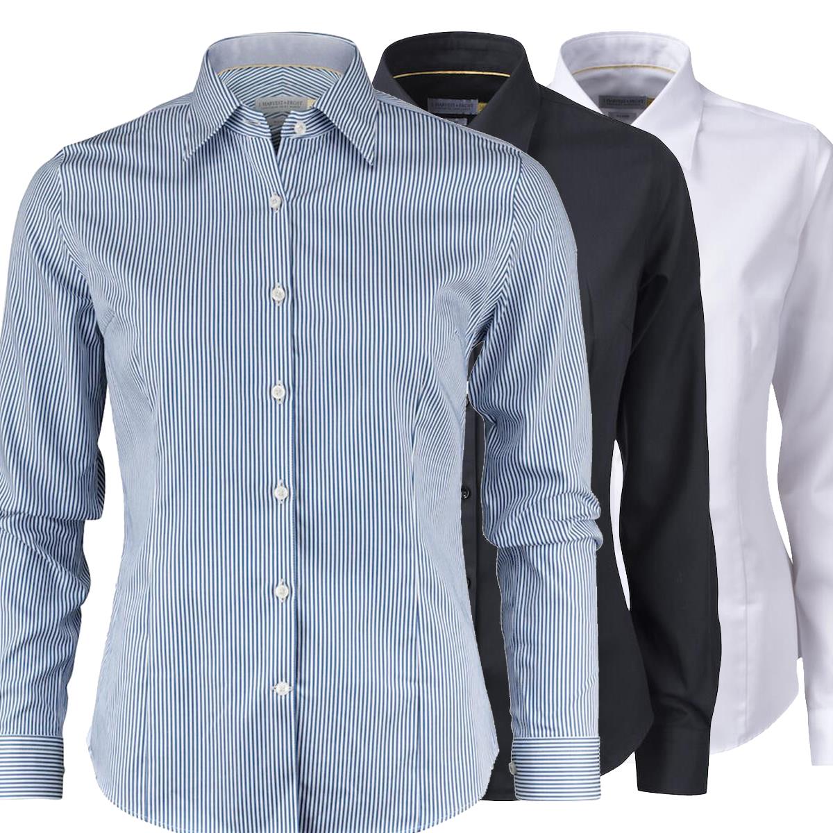 Yellow Bow 50 Women's Shirt – Shirts – Harvest & Frost – available in Black, Navy, Navy Stripe, Sky Blue and 2 more – photo 1 of 8