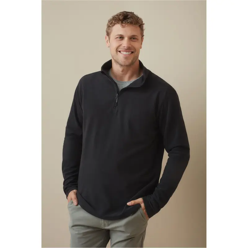 Men's Active Fleece Half-Zip – Pullovers – available in black, grey, red colours