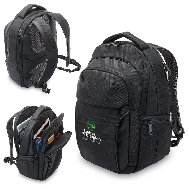 Exton Laptop Backpack – Laptops – available in black colour