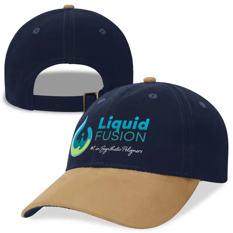 Sueded Peak Cap – Baseball Caps – available in blue colour
