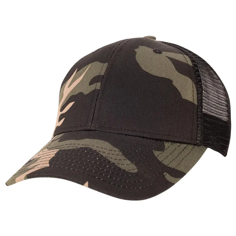 Black Camo – Trucker Caps – available in multi colour