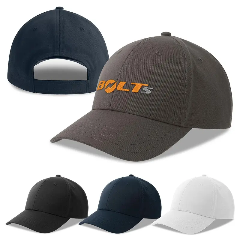 Bolt-S Recycled Polyester – Baseball Caps – available in black, blue, grey, white colours