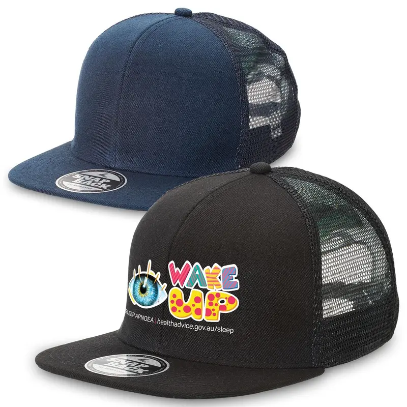 Youth Snapback Trucker – Trucker Caps – available in black, blue colours