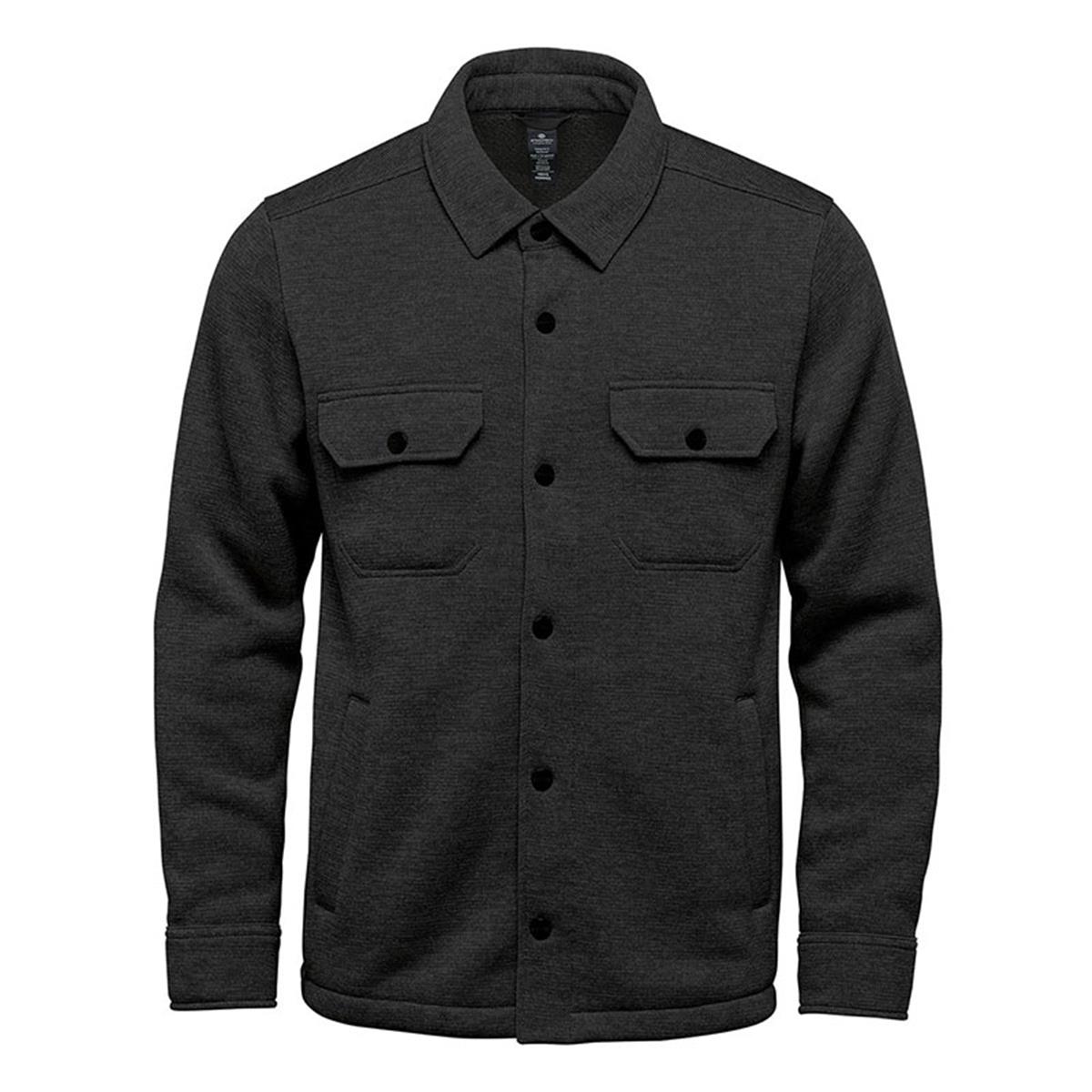 Unisex Avalante Fleece Shacket – Misc Clothing – Stormtech – available in Black Heather, Navy Heather – photo 1 of 9