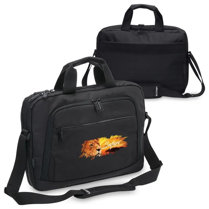 Exton Business Satchel – Laptops – available in black colour
