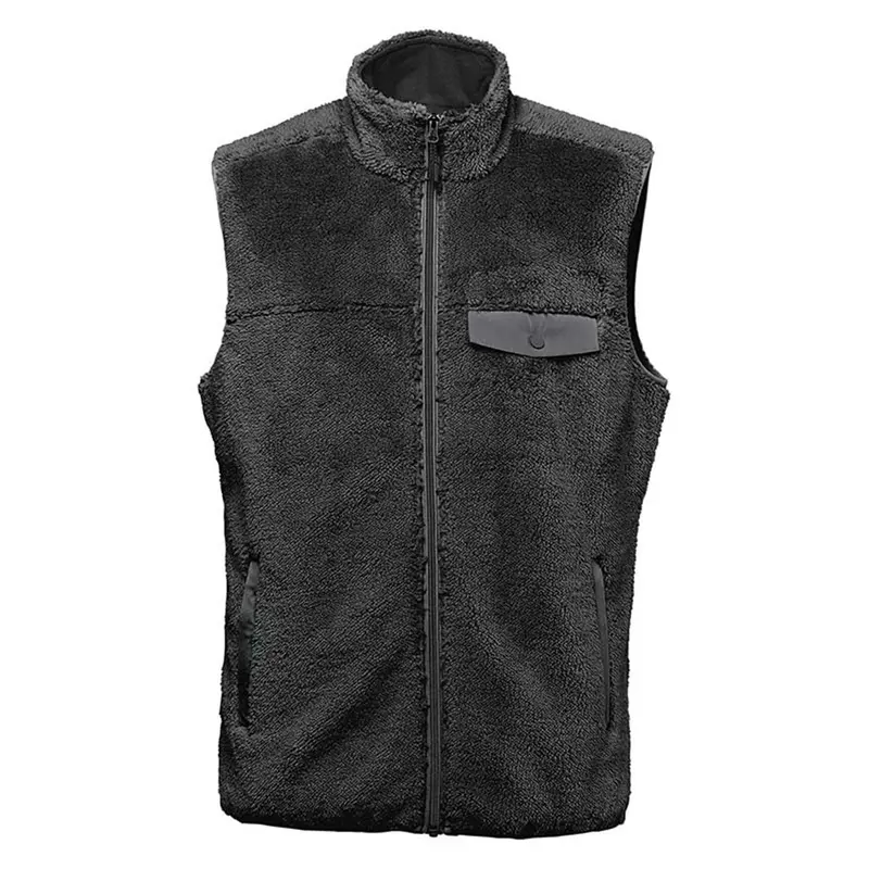 Men's Bergen Sherpa Fleece Vest – Vests – available in black, blue colours