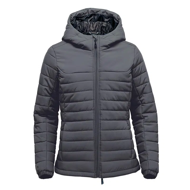 Women's Nautilus Quilted Hoody – Jackets – available in black, blue colours