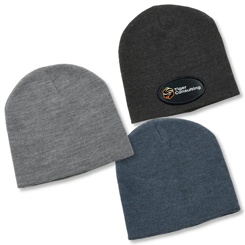 Heather Skull Beanie – Beanies – available in black, blue, grey colours