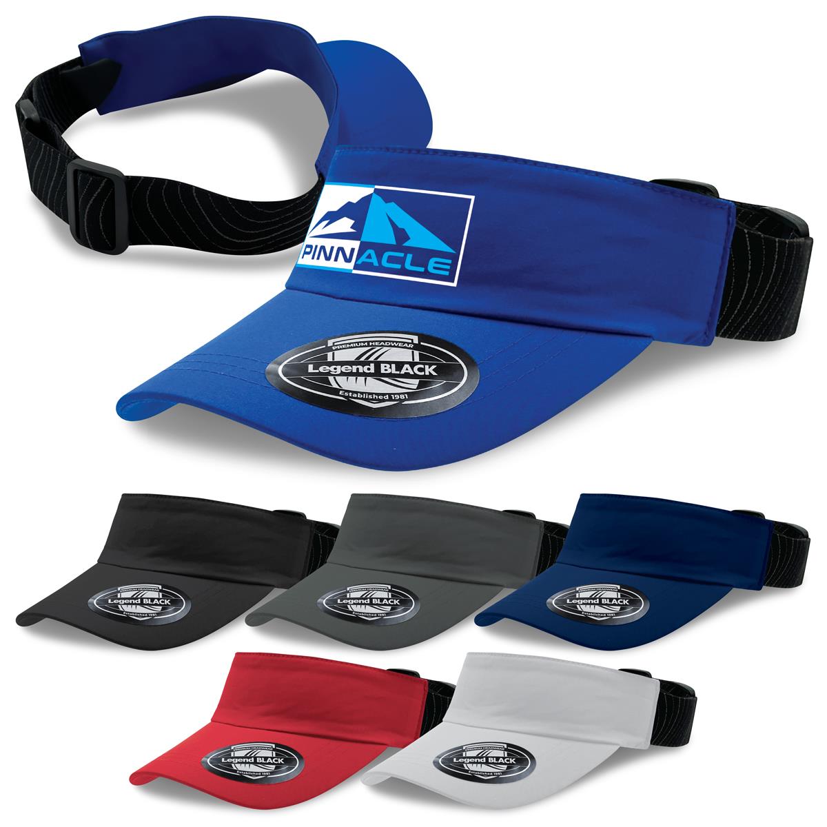 Altitude Sports Visor – Visors – Legend Black – available in Black, Cool Grey, Navy, Red and 1 more – photo 1 of 13