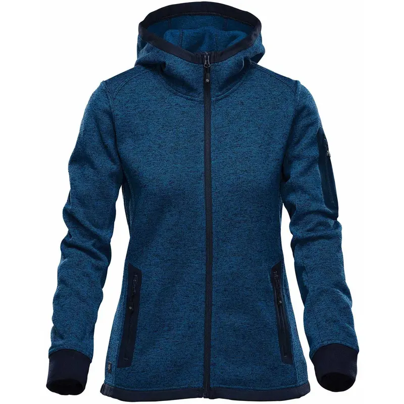 Women's Juneau Knit Hoody – Hoodies – available in blue, grey colours