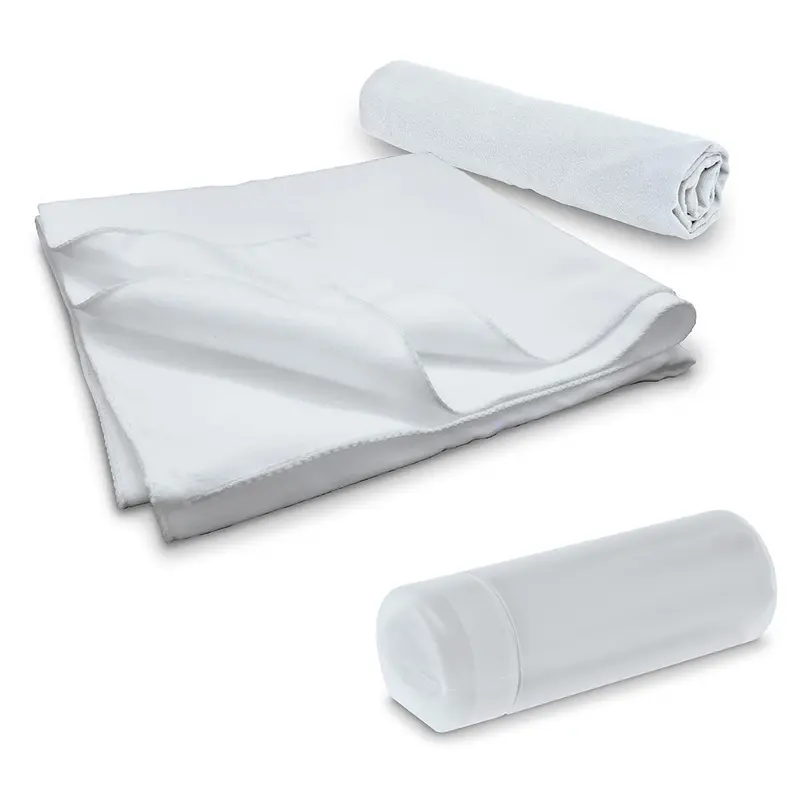 Sports Towel in Container – Sports Gear – available in white colour