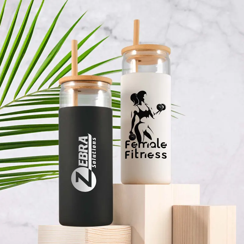 Pisa Glass Tumbler – Drink Bottles – available in black, white colours
