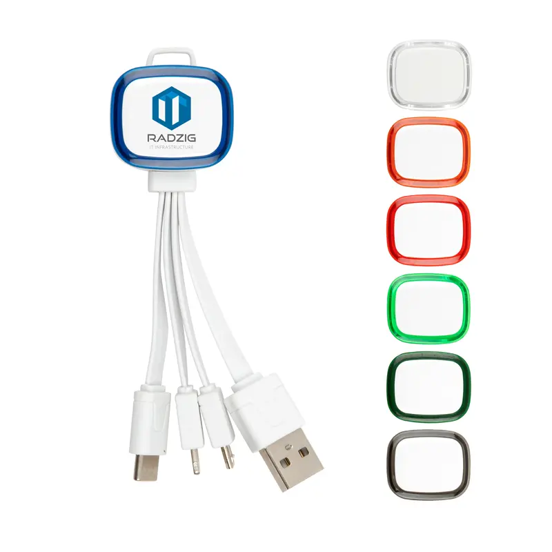Family Light Up  3 in 1 Cable – Charging Cables – available in white colour