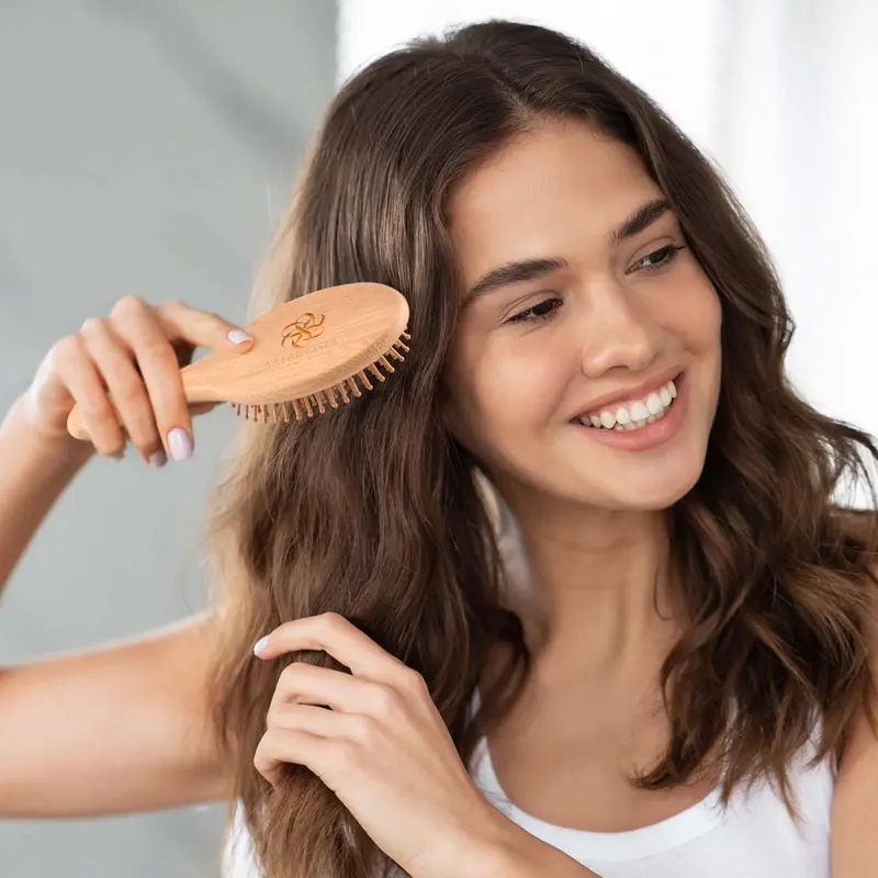 Spa Bamboo Hair Brush – Misc Health – available in brown colour