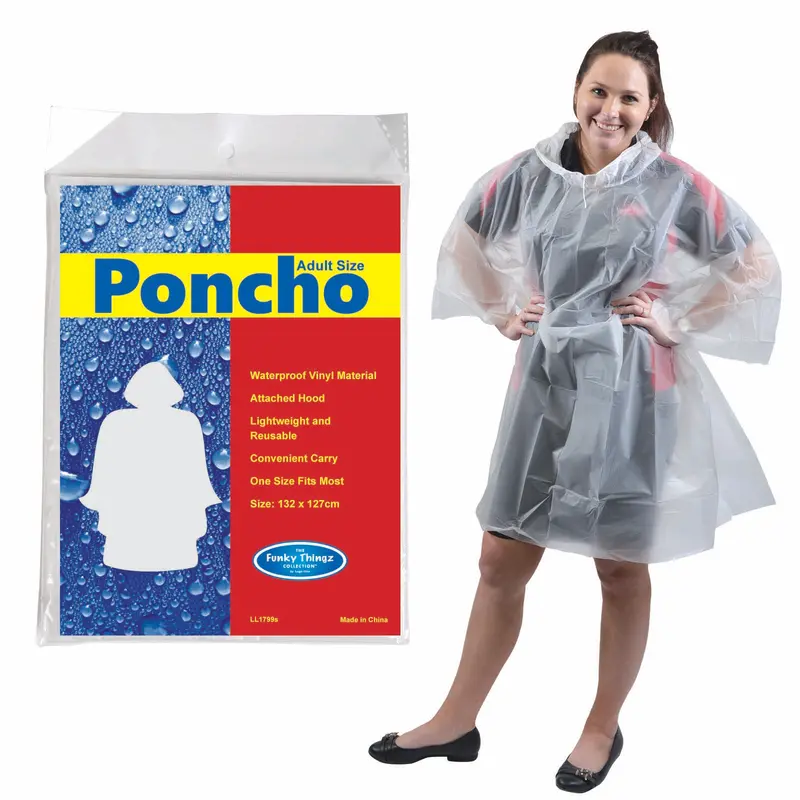 Hurricane Poncho – Accessories – available in white colour