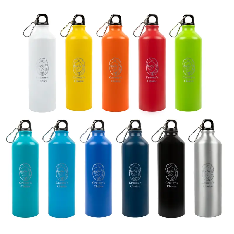 Gelato Aluminium Bottle – Drink Bottles – available in black, blue, green, orange colours and 4 more
