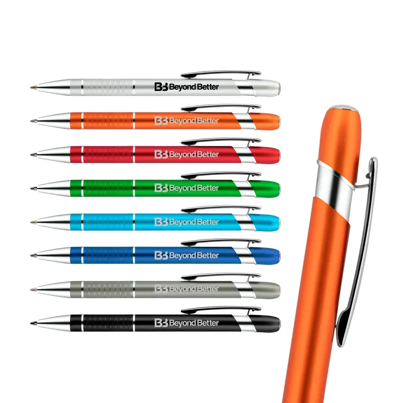 Miami Aluminium Pen – Metal Pens – available in black, blue, green, orange colours and 2 more