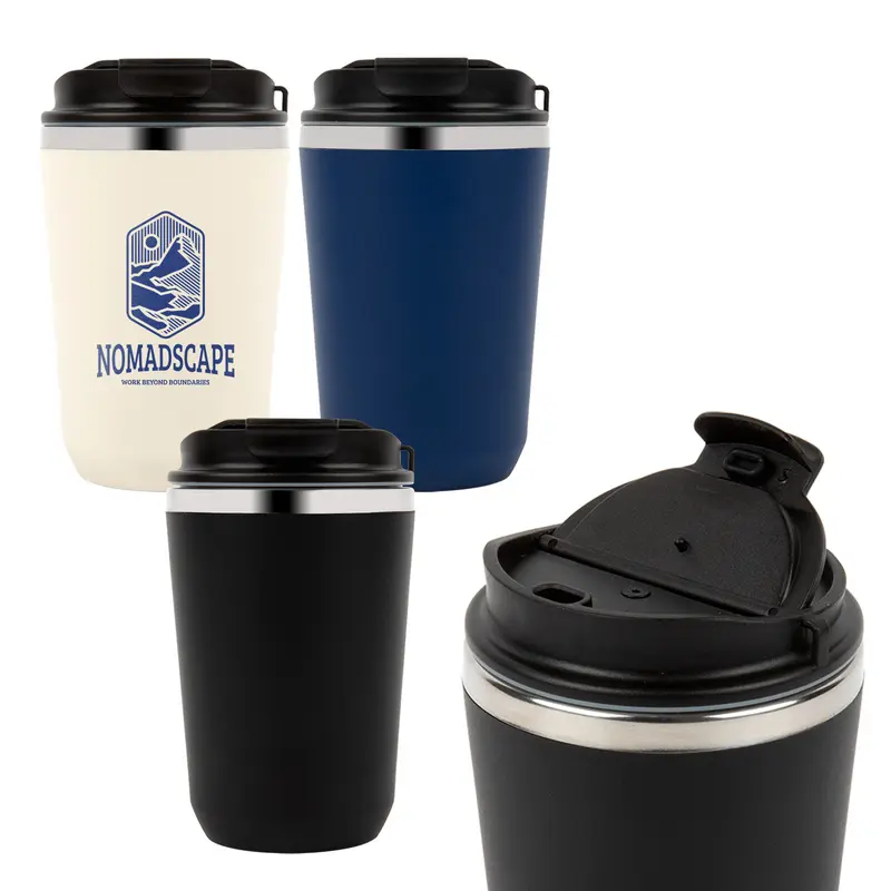 Heron Double Wall Coffee Cup – Reusable Coffee Cups – available in beige, black, blue colours