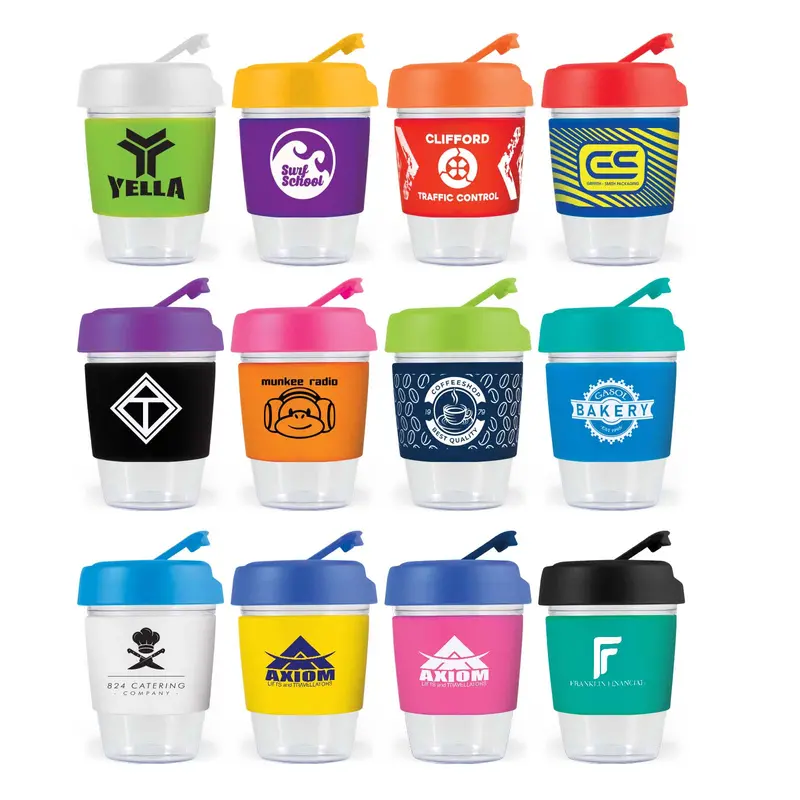 Kick Cup Crystal / Silicone Band – Reusable Coffee Cups – available in black, blue, green, orange colours and 5 more