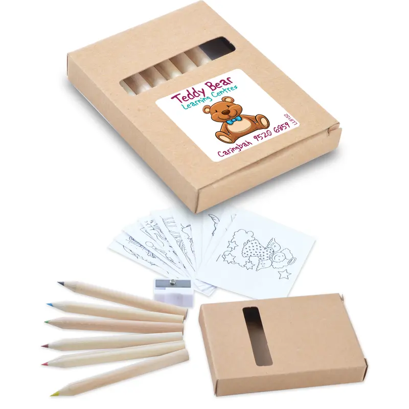 Activity Pencil Set – Coloured Pencils – available in beige colour