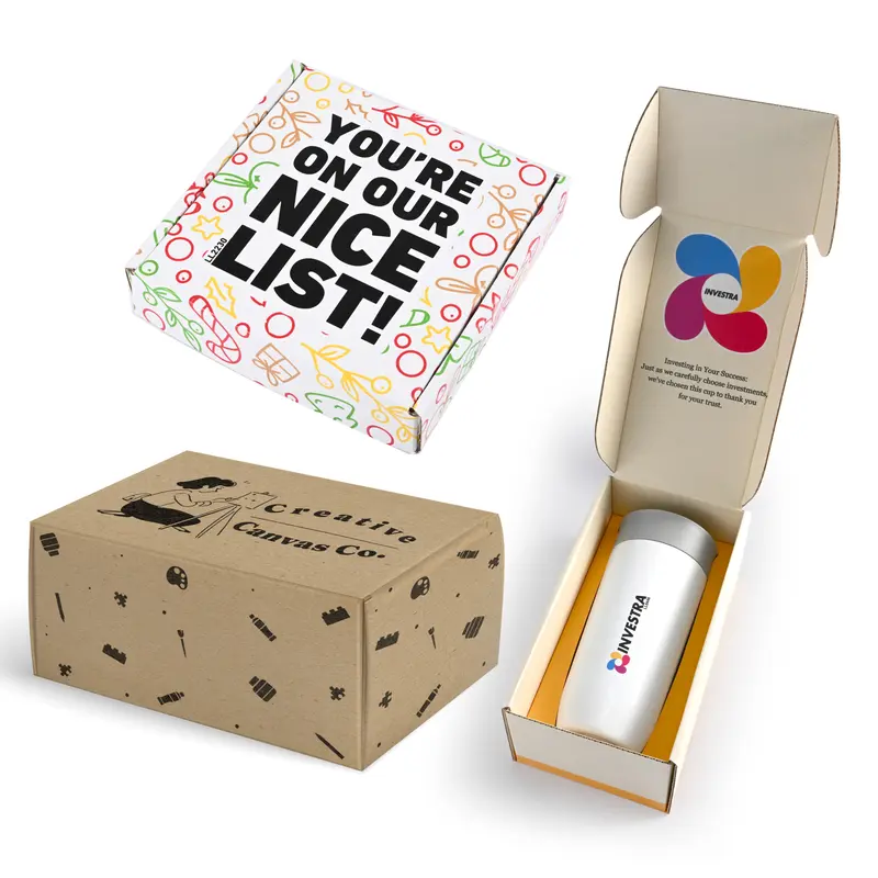 Custom Box – Misc Print – available in beige, white colours