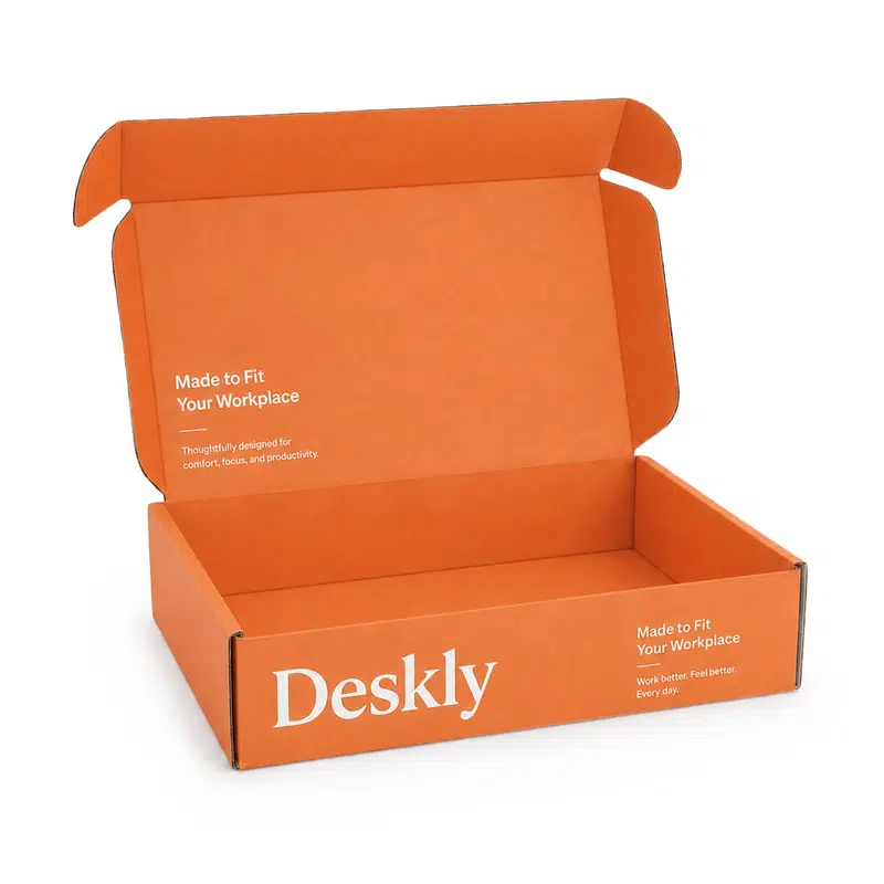 Custom Box with Locking Lid 300 x 210 x 70mm – available in beige colour
