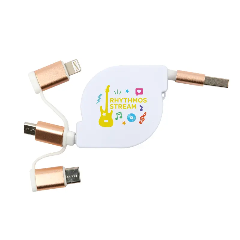 Fury 3 in 1 Cable – Charging Cables – available in white colour