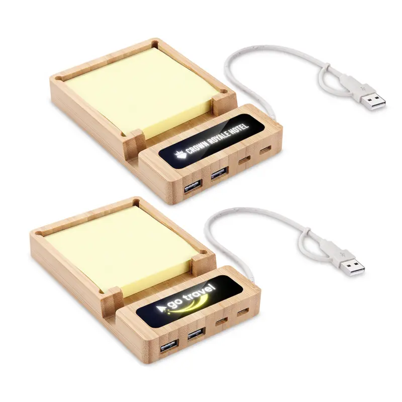 Lumos USB & Note Hub – Tech Accessories – available in brown colour